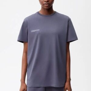 PANGAIA 365 Gray Blue Crewneck Tee Shirt Top Organic Cotton XXS